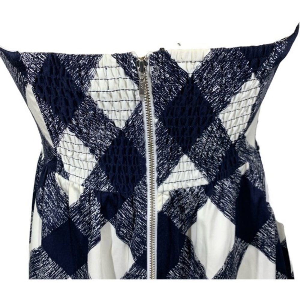 MOTHERHOOD Navy Blue & White Plaid A-Line Dress -‎ NWOT - Picture 6 of 12
